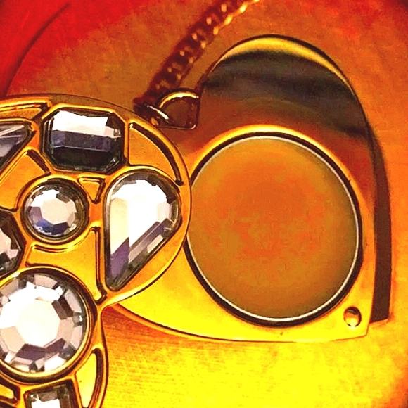 Viva La Juicy Solid Perfume Locket Necklace NWT - Picture 4 of 14